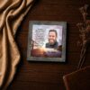 His Smile poem framed print - memorial photo frame closeup