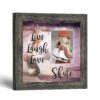 Live Laugh Love Skate framed print - Figure Skating Picture Frame by Crossroads Home Decor