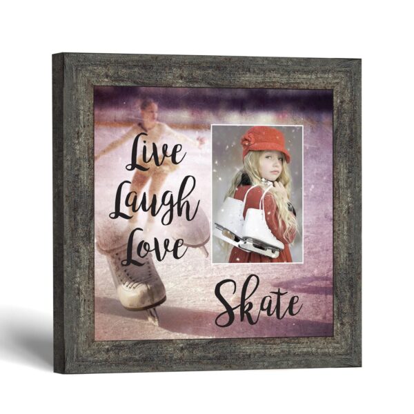 Live Laugh Love Skate framed print - Figure Skating Picture Frame by Crossroads Home Decor