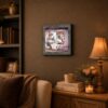 Live Laugh Love Skate framed wall art displayed in a girl's bedroom