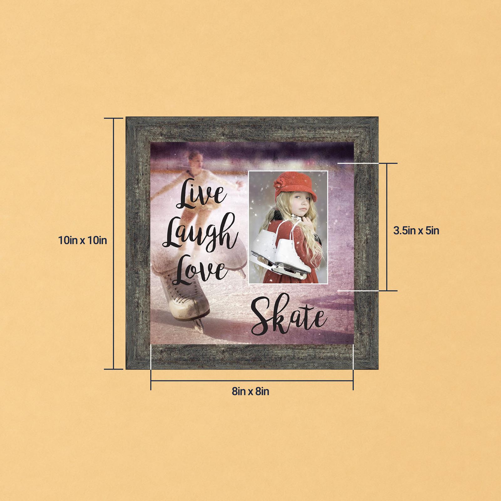 Live Laugh Love Skate framed print - Figure Skating Picture Frame by Crossroads Home Decor