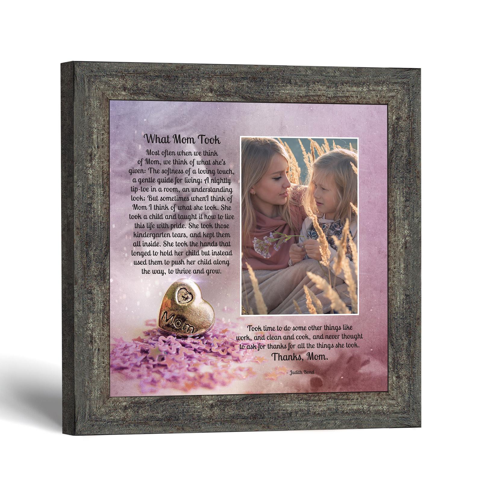 What Mom Took framed print - Thank You Mom Picture Frame by Crossroads Home Decor