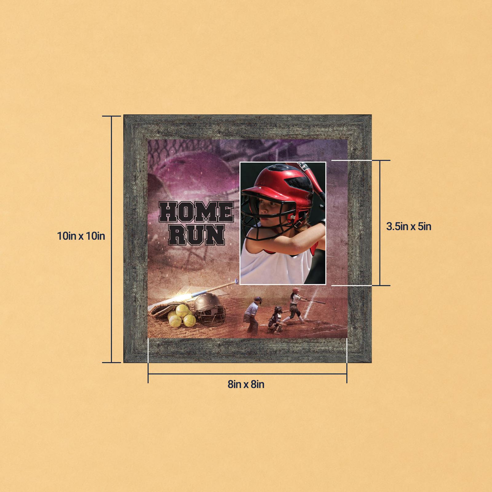 Softball Home Run picture frame - Home Run design by Crossroads Home Decor