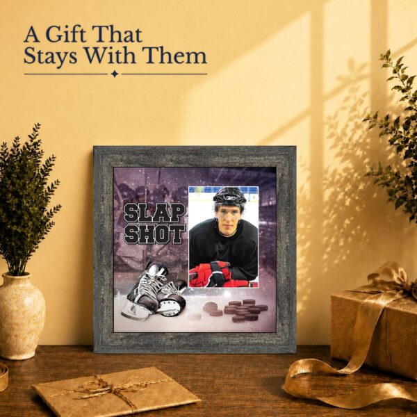 Hockey gift - picture frame for a hockey player