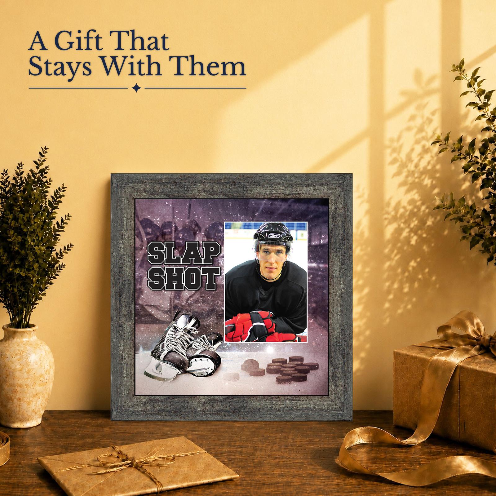 Hockey gift - picture frame for a hockey player