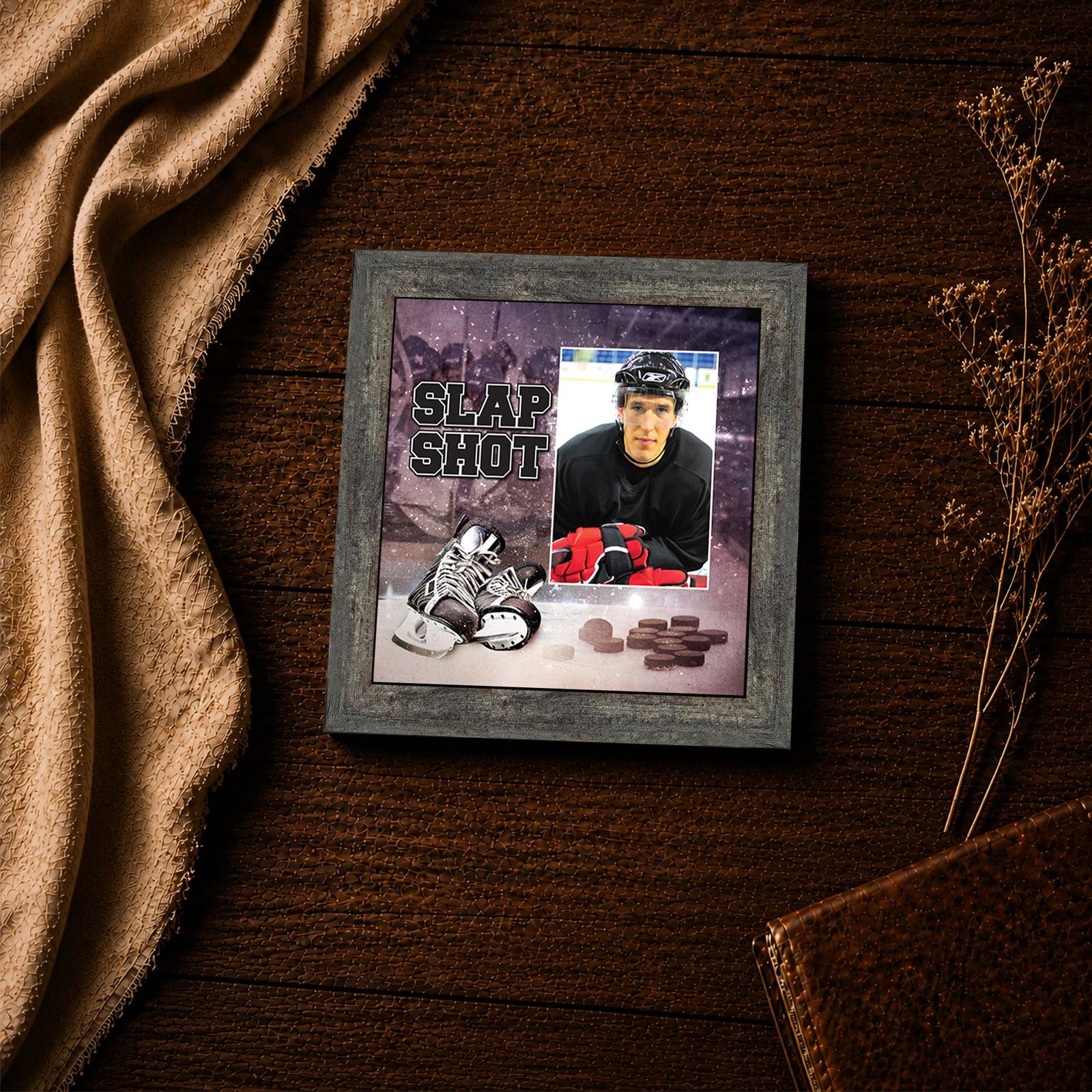 Slap Shot framed print - hockey wall art