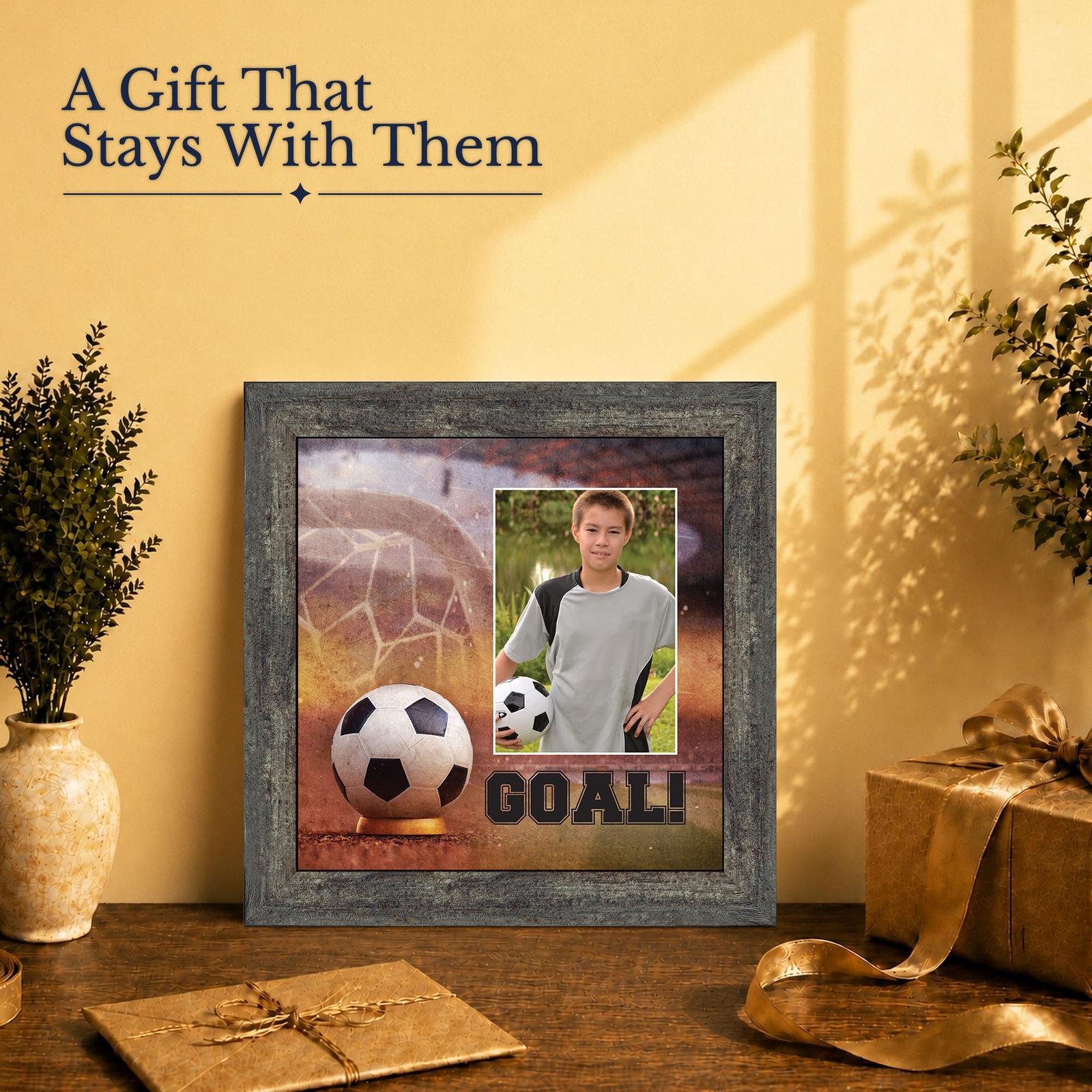 Soccer gift - picture frame for a soccer player