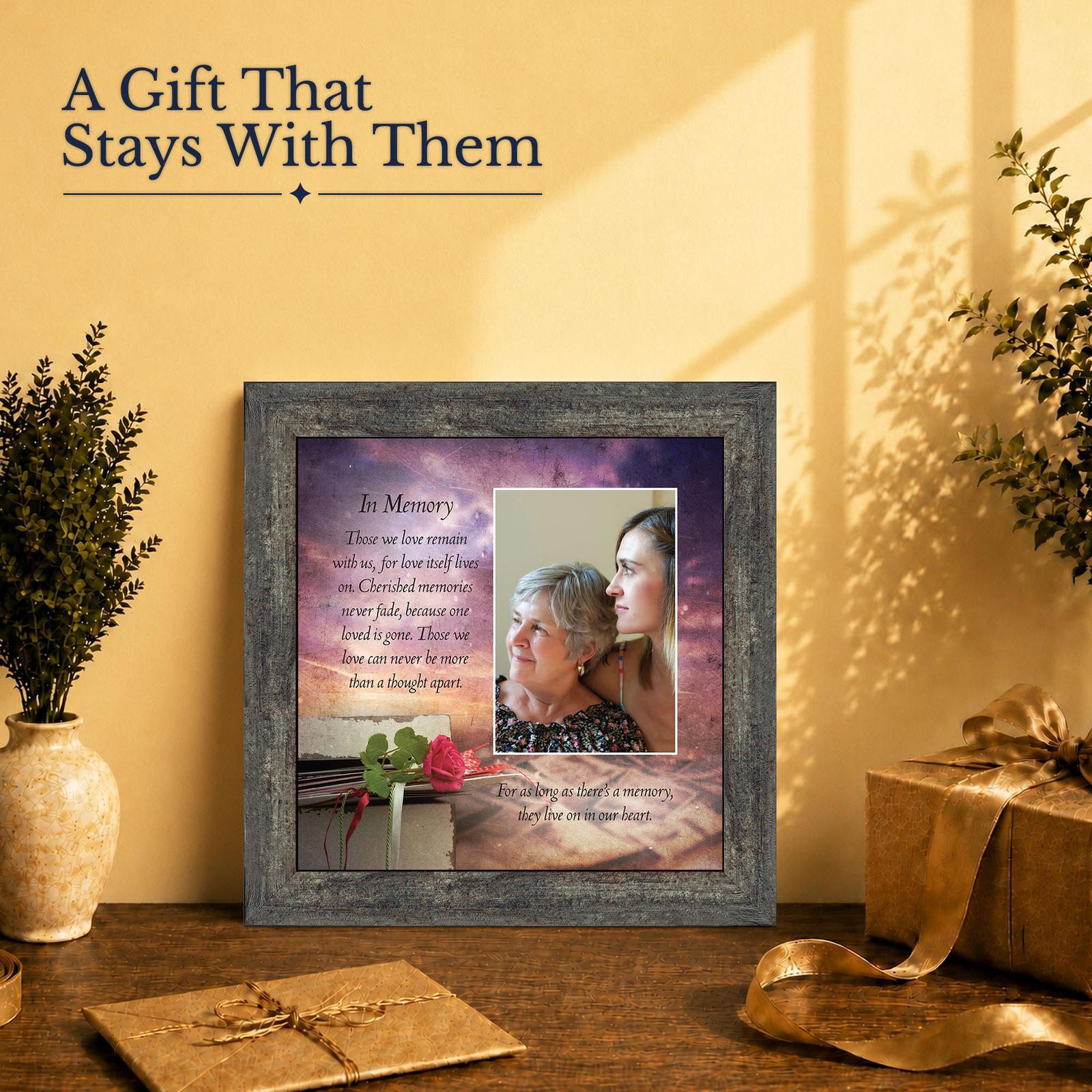 6372BW-2 In Memory sympathy gift - framed print for loss of a mother