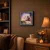 6372BW-3 In Memory framed photo keepsake displayed on a bedroom nightstand