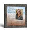 Footprints in the Sand framed print with photo opening - Footprints in the Sand Poem by Crossroads Home Decor