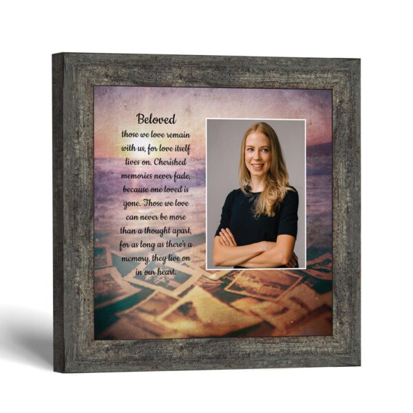 Beloved memorial keepsake frame with photo opening - Beloved Verse by Crossroads Home Decor