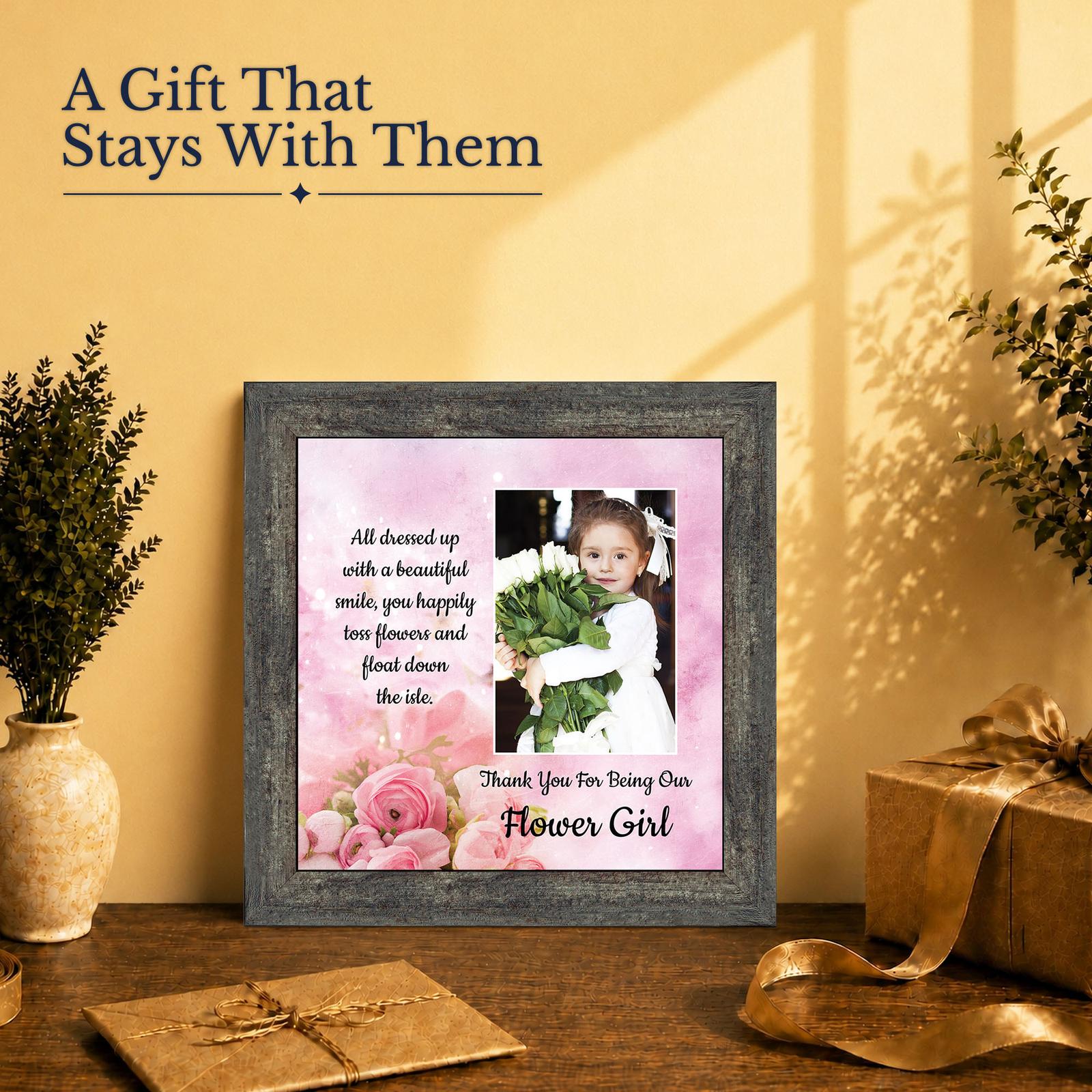 Bridal party gift - picture frame for the littlest helper on the big day