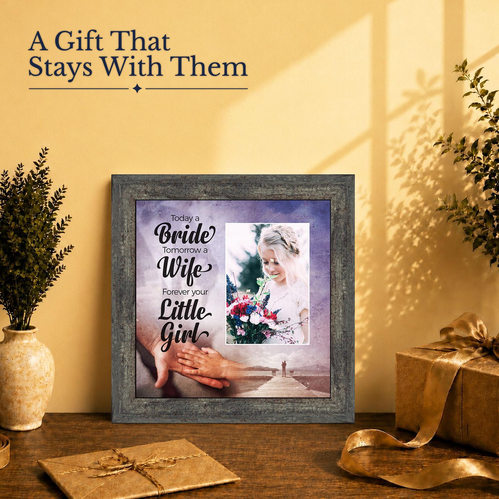 Father of the bride gift - picture frame for wedding day