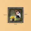 Godmother poem picture frame - black-eyed Susans in a wooden bucket by Crossroads Home Decor