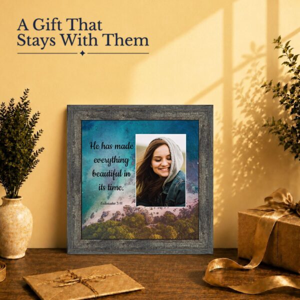 Ecclesiastes 3:11 gift - picture frame for someone starting a new season