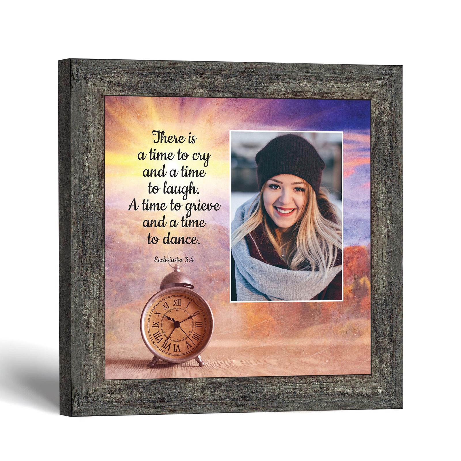 Ecclesiastes 3:4 framed print - Ecclesiastes 3:4 Scripture by Crossroads Home Decor