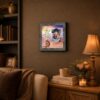 Ecclesiastes 3:4 framed wall art displayed in a living room