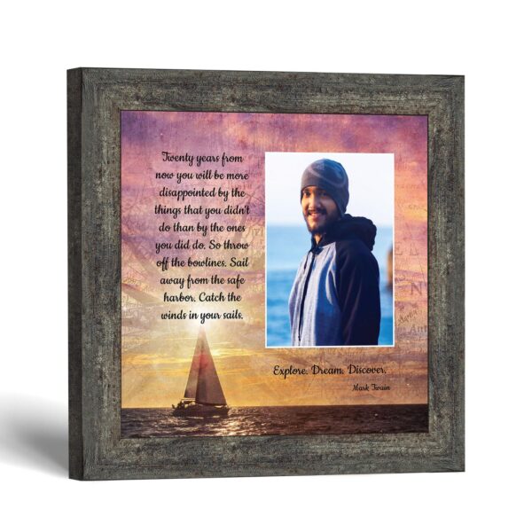 Motivational Graduation framed print - Explore Dream Discover by Crossroads Home Decor