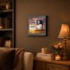 Ecclesiastes 3:1 framed wall art displayed on a kitchen shelf