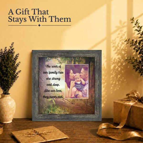Family Tree gift - framed print for grandparents and new homeowners