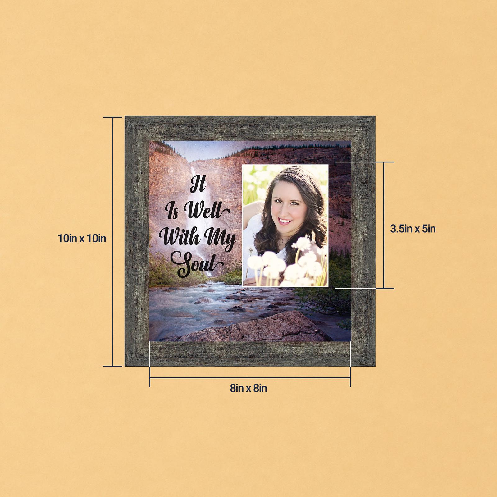 It Is Well With My Soul picture frame with photo opening by Crossroads Home Decor