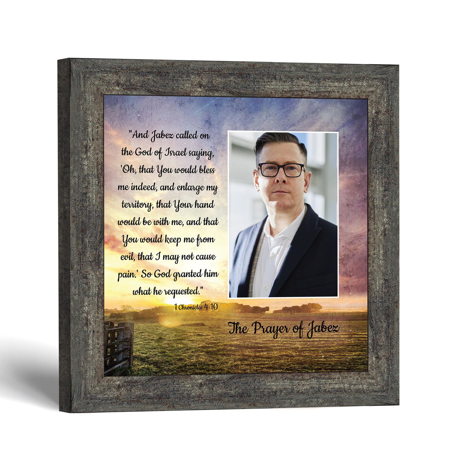 Prayer of Jabez framed print - 1 Chronicles 4:10 by Crossroads Home Decor