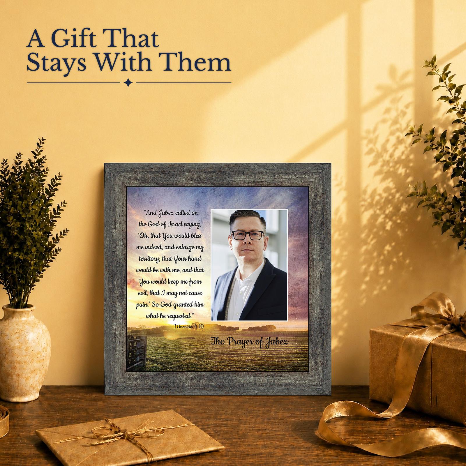 Prayer of Jabez gift - framed print for a pastor or new homeowner