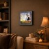 Prayer of Jabez framed wall art displayed in a home study