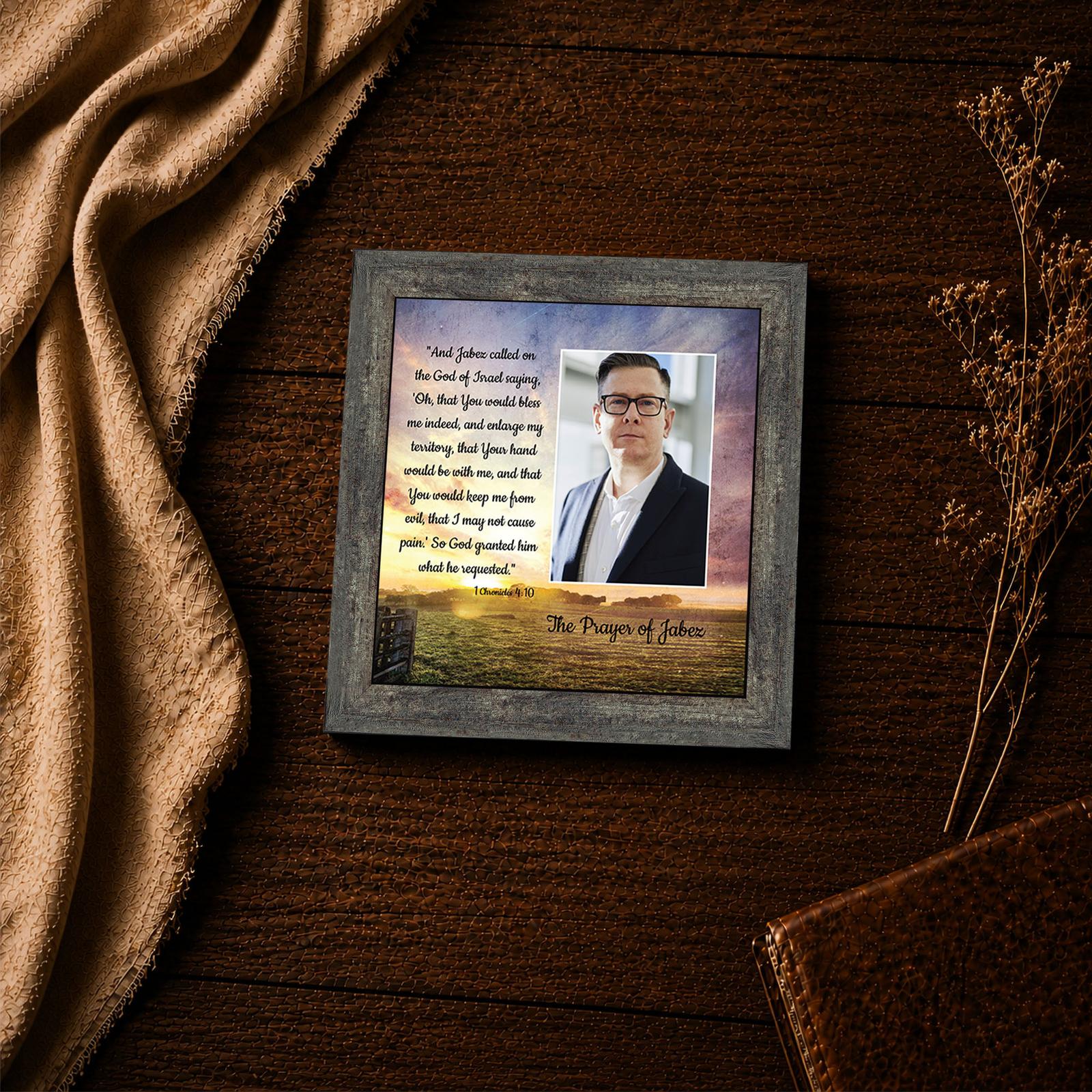 Prayer of Jabez framed print - 1 Chronicles 4:10 inspirational wall art