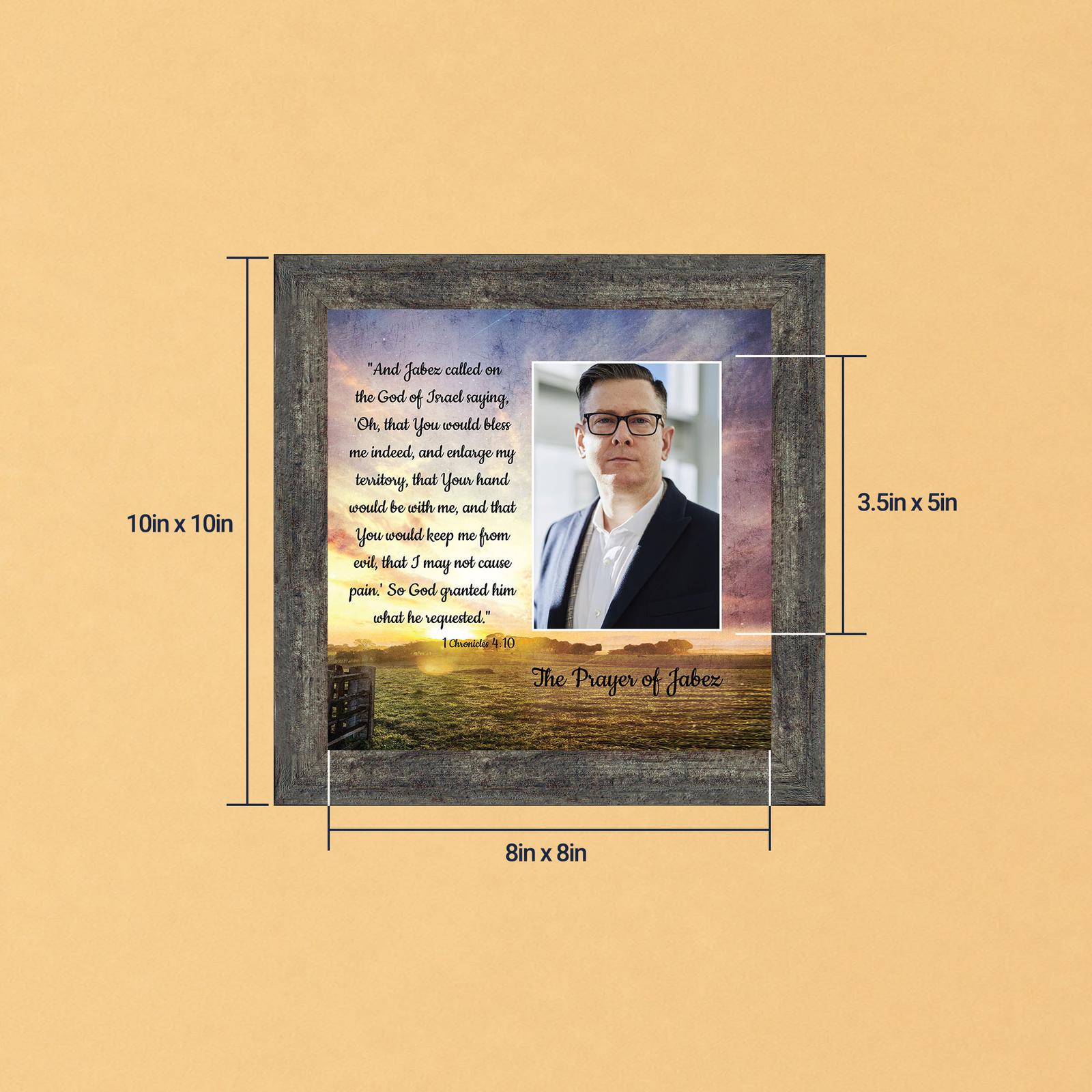 Prayer of Jabez framed print - 1 Chronicles 4:10 by Crossroads Home Decor