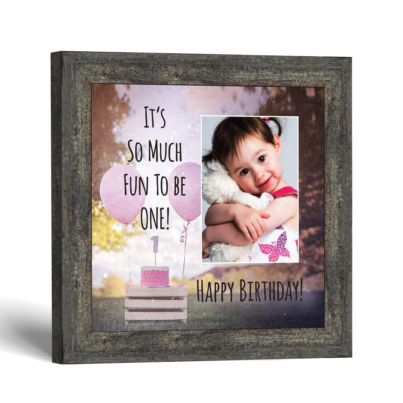 First Birthday Girl Picture Frame - So Much Fun to Be One by Crossroads Home Decor