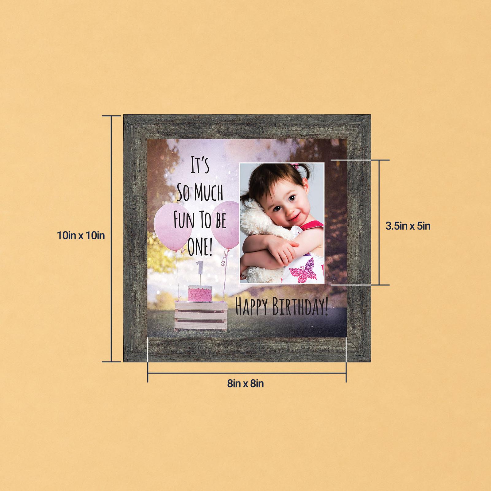 First Birthday Girl Picture Frame - So Much Fun to Be One by Crossroads Home Decor