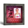 Track and Field picture frame with photo opening by Crossroads Home Decor