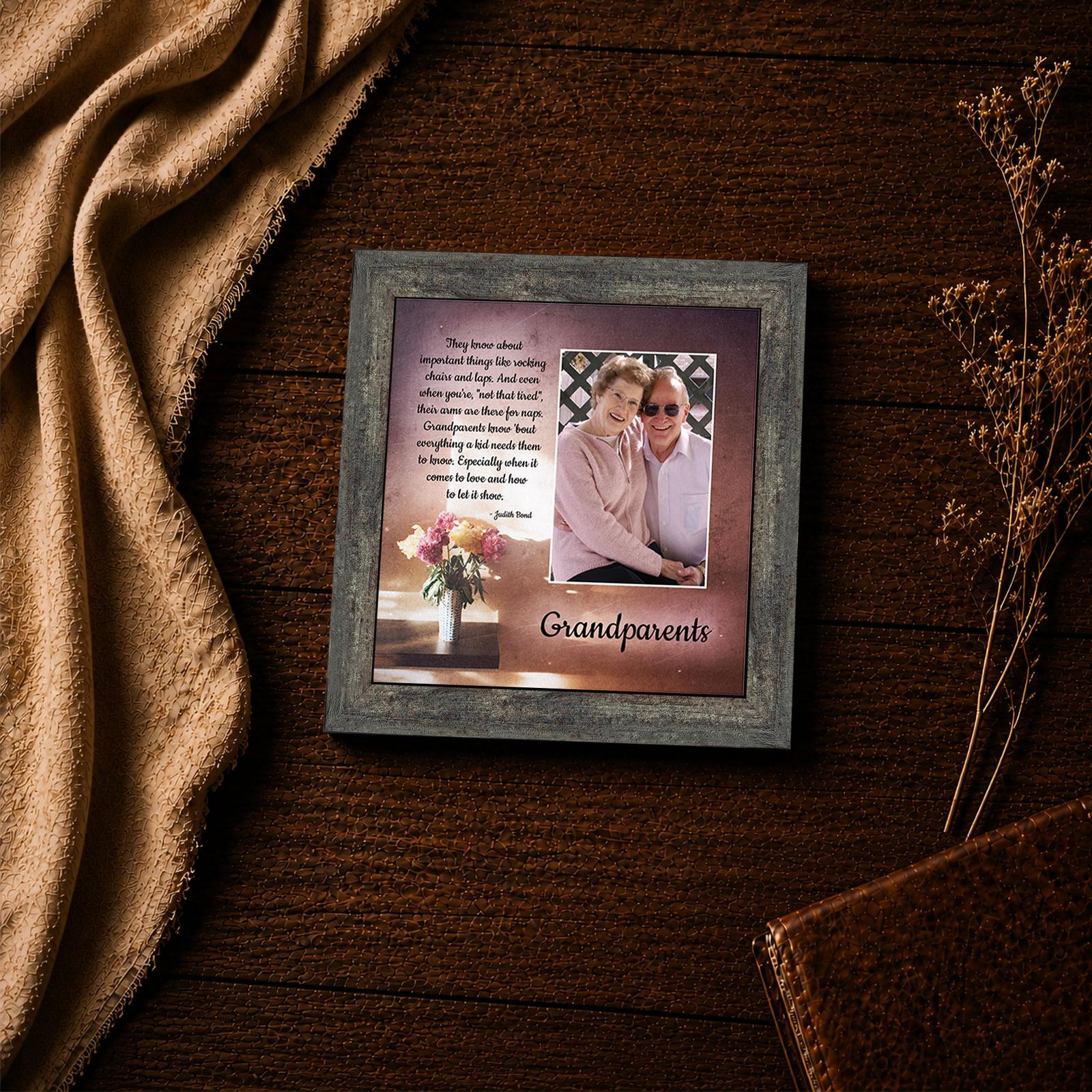 Judith Bond Grandparents poem framed print close-up