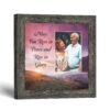 Rest in Peace memorial picture frame with photo opening by Crossroads Home Decor