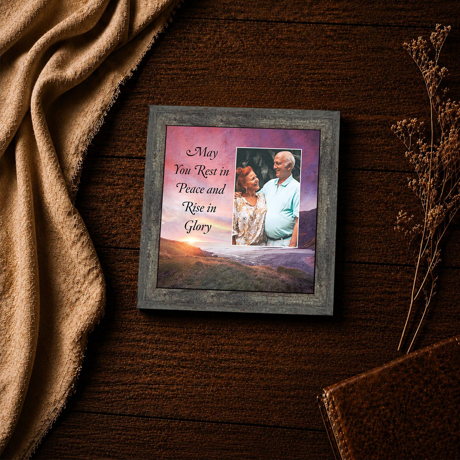 Rest in Peace blessing framed print - memorial inspirational wall art