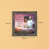 Rest in Peace memorial picture frame with photo opening by Crossroads Home Decor