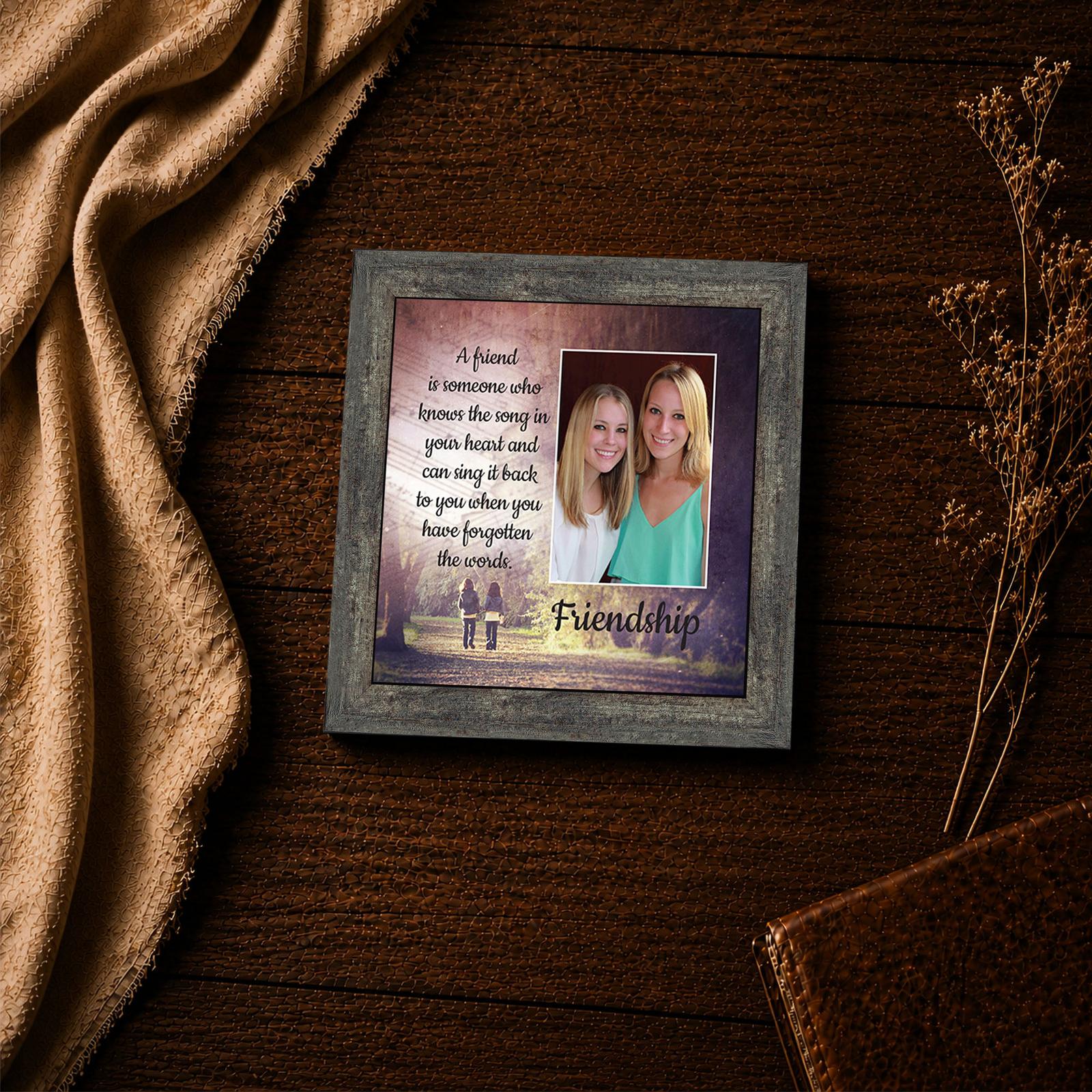 Friendship quote framed print - best friend inspirational wall art