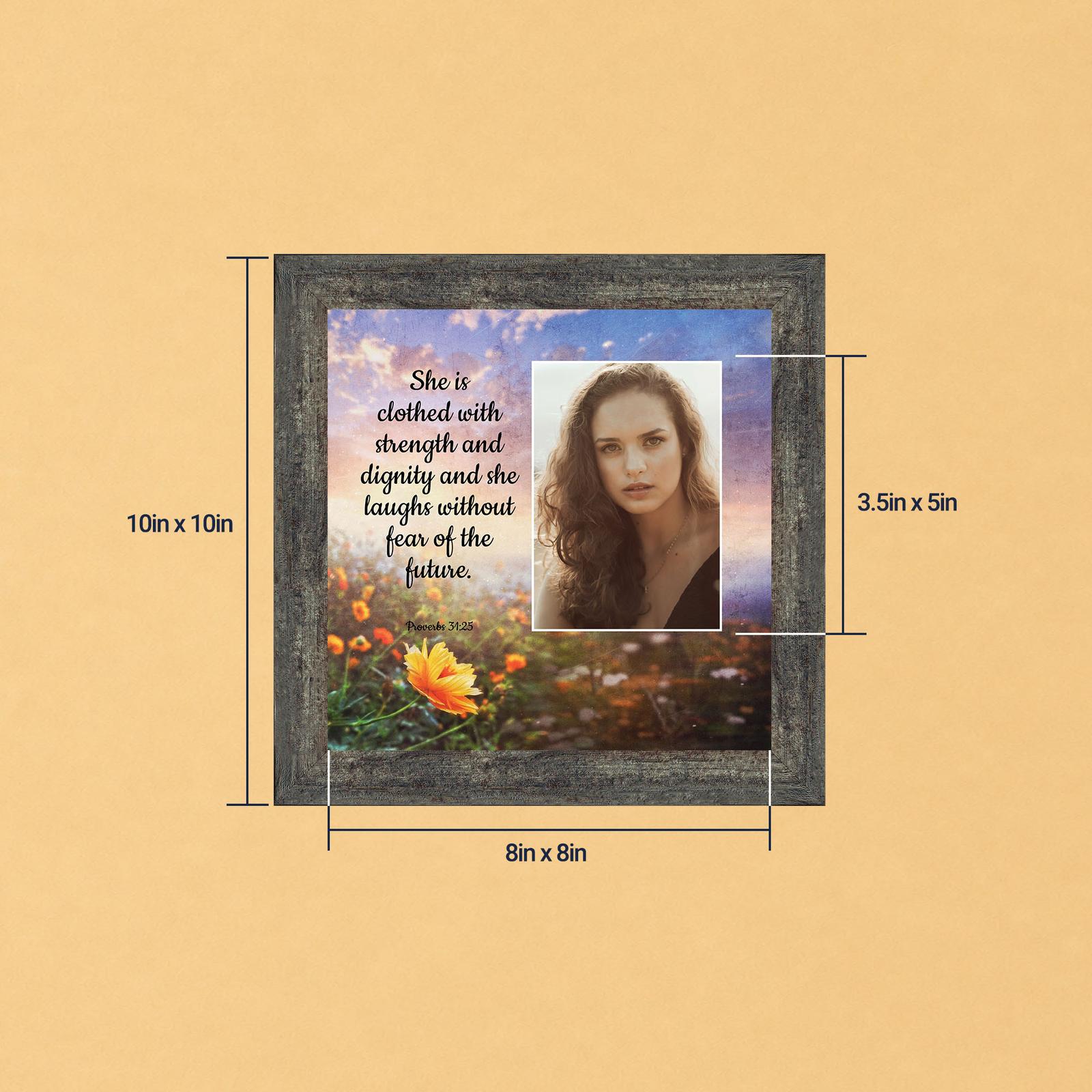 Proverbs 31 picture frame - She Is Clothed With Strength and Dignity by Crossroads Home Decor