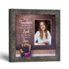 Thank You Teacher picture frame with photo opening, chalkboard quote by Crossroads Home Decor