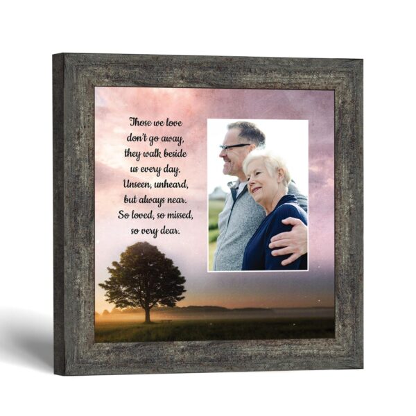 Those We Love Don't Go Away picture frame - memorial poem by Crossroads Home Decor