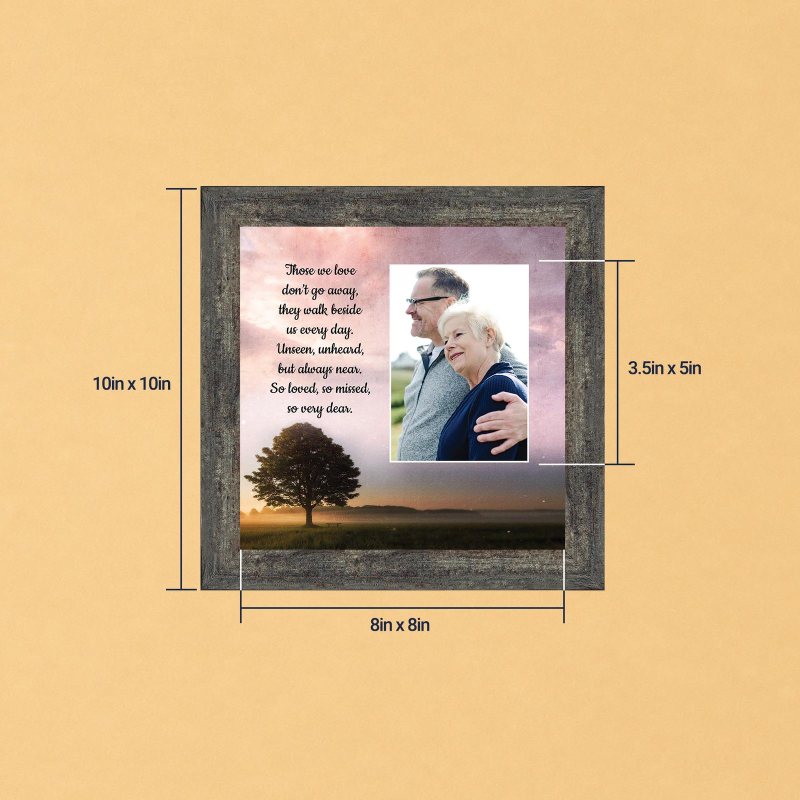 6433BW-8 Those We Love Don't Go Away picture frame - memorial poem by Crossroads Home Decor