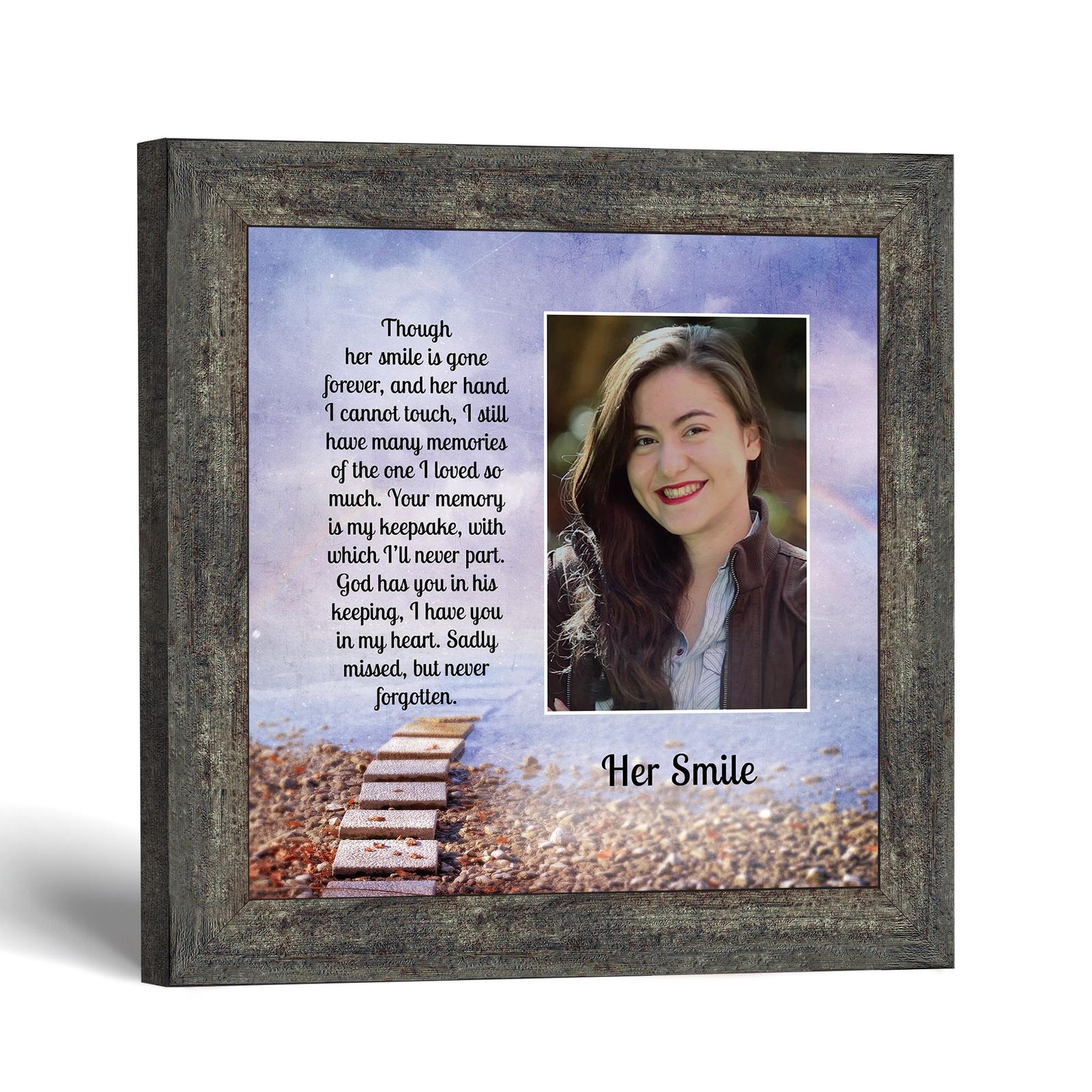 Her Smile memorial picture frame by Crossroads Home Decor