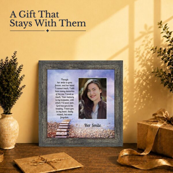 Memorial gift - picture frame for loss of a mother or sister