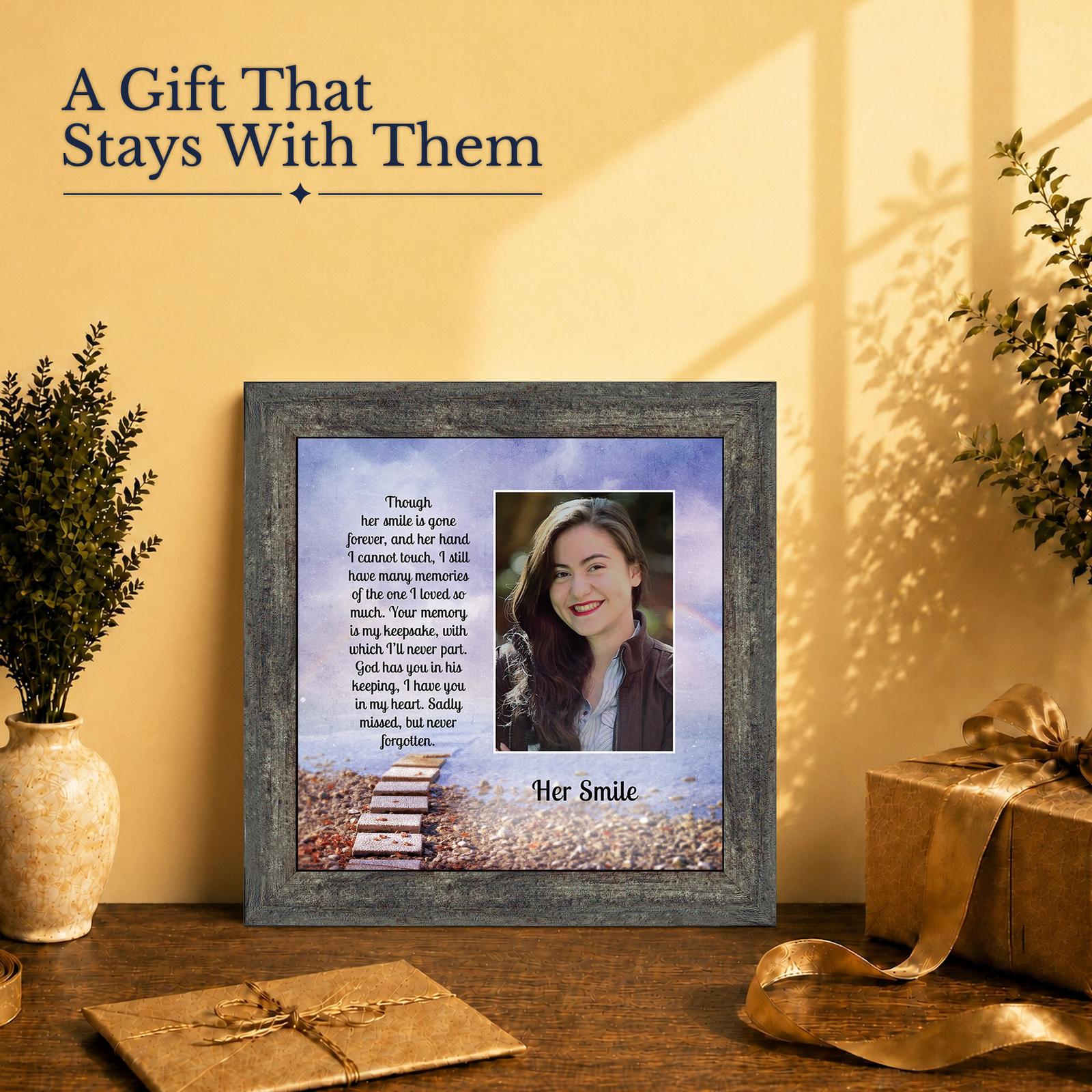Memorial gift - picture frame for loss of a mother or sister