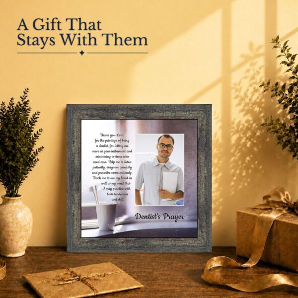 Dentist gift - picture frame for a dental school graduation or thank-you