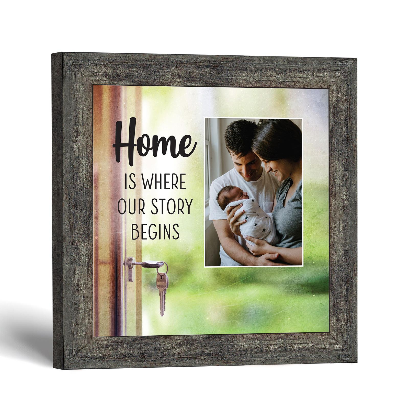 Home Is Where Our Story Begins picture frame by Crossroads Home Decor