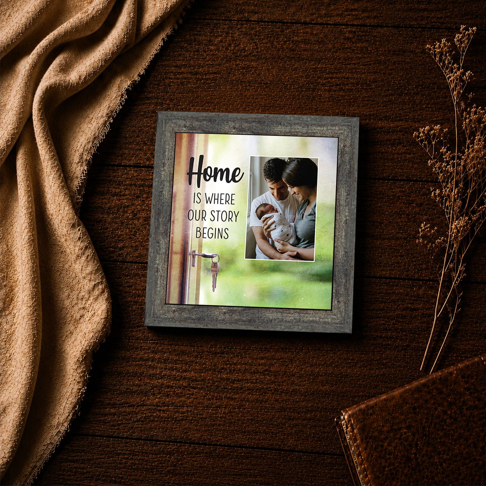 Home Is Where Our Story Begins framed print - new home inspirational wall art