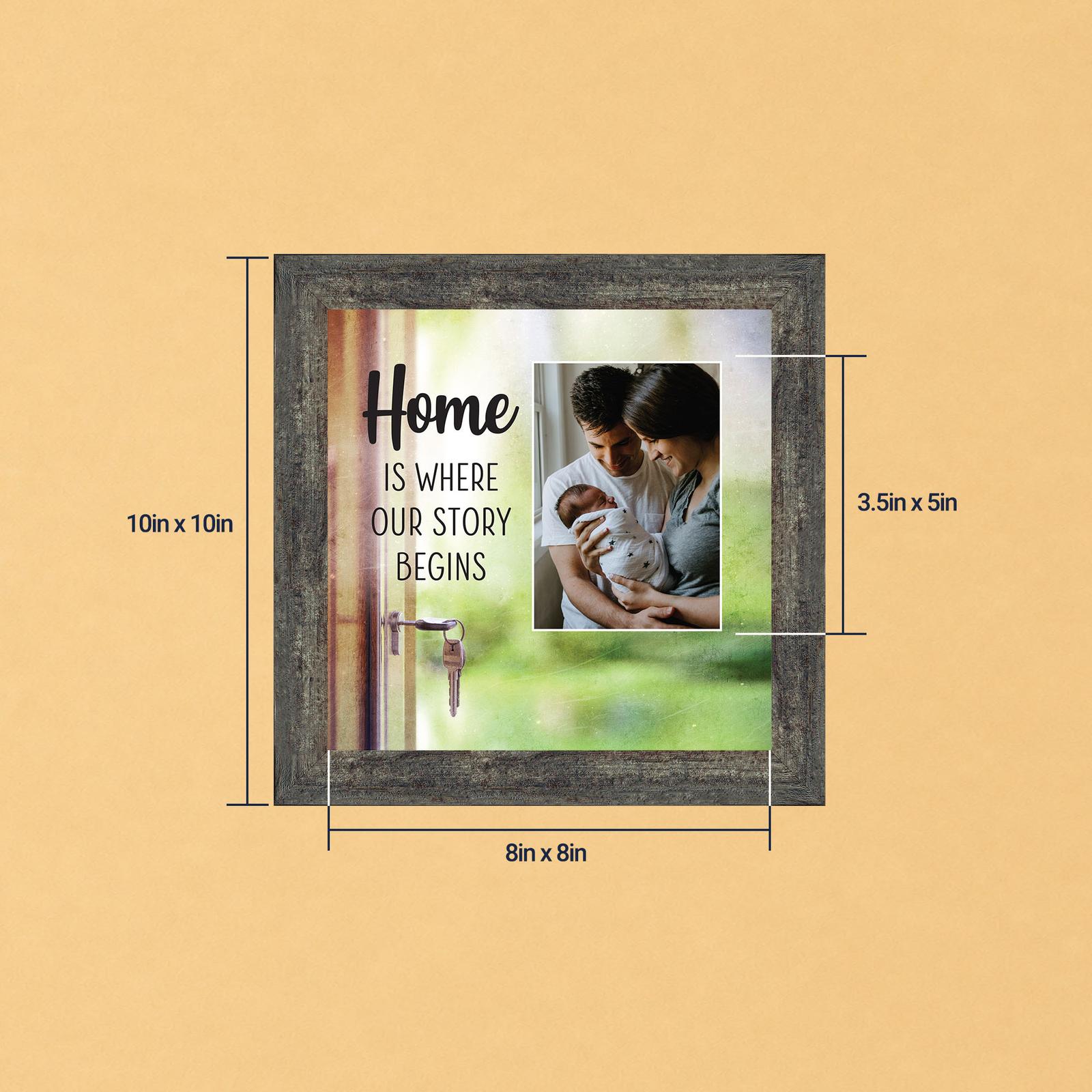 Home Is Where Our Story Begins picture frame by Crossroads Home Decor
