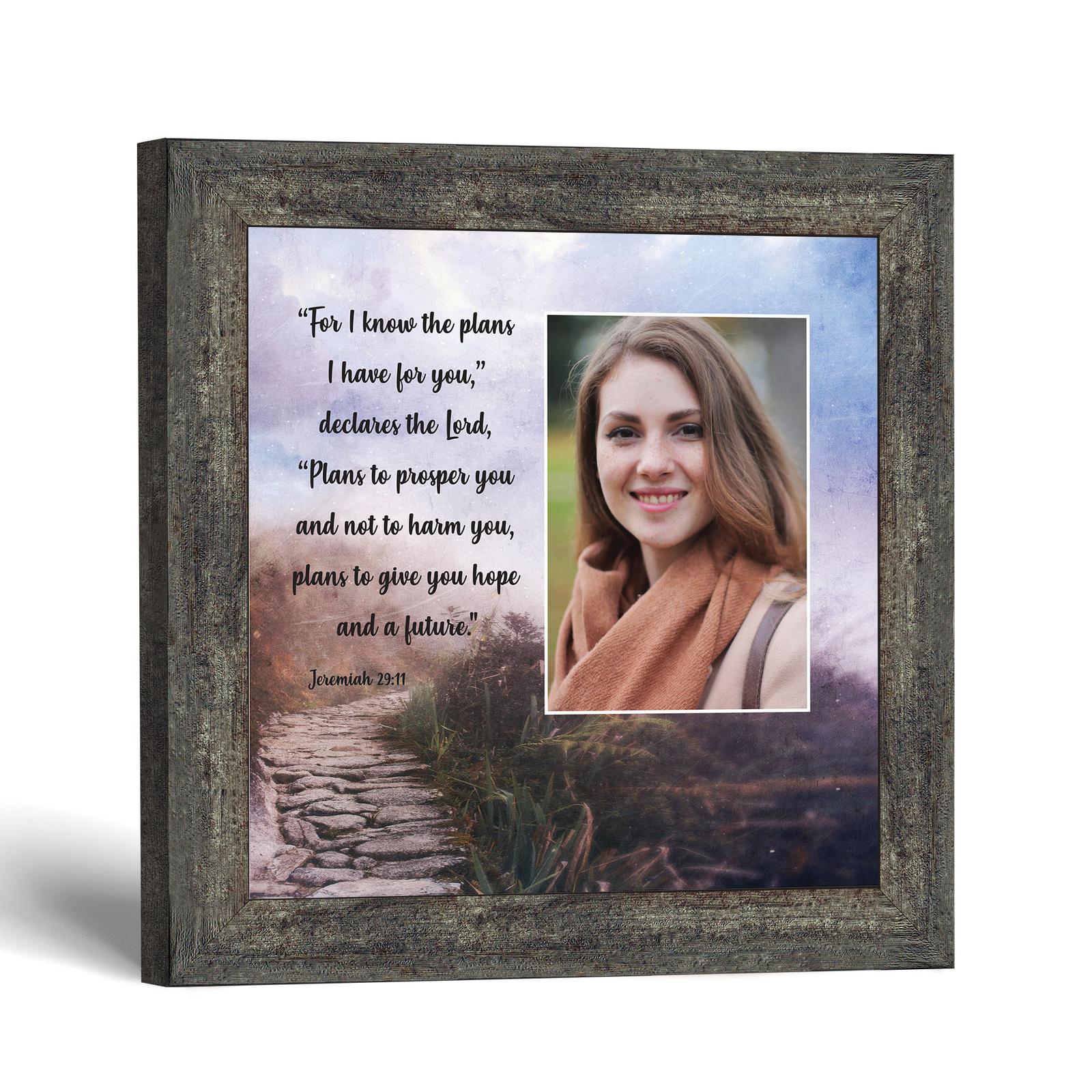 Jeremiah 29:11 picture frame - Bible Verse Wall Art by Crossroads Home Decor